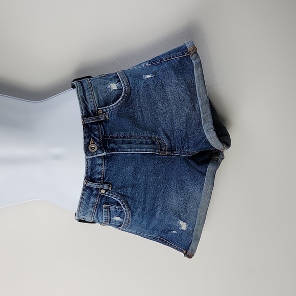 Distressed Denim Short by Zara size 4 - Picture 1 of 4